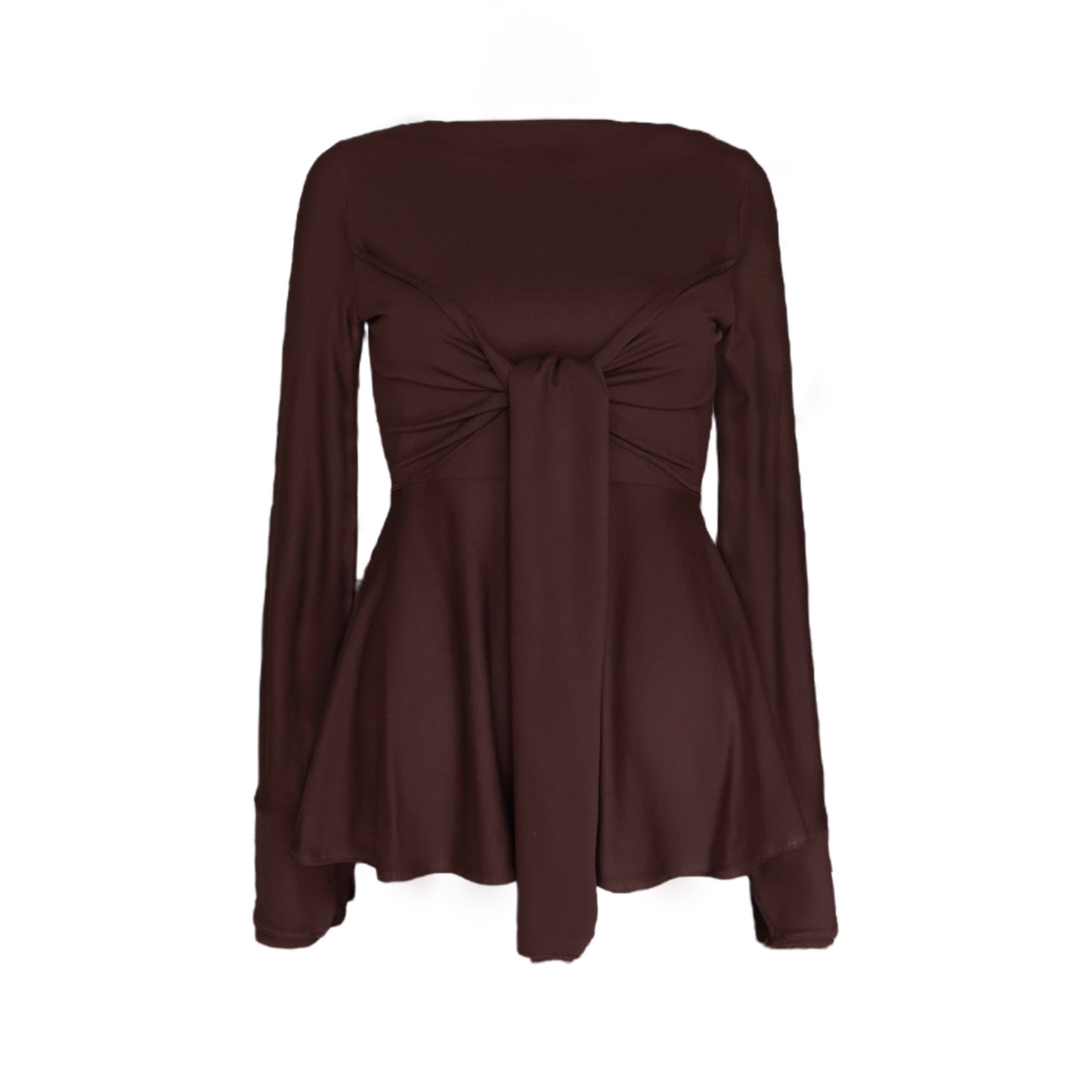 Zerah Wrap Boat Neck Blouse