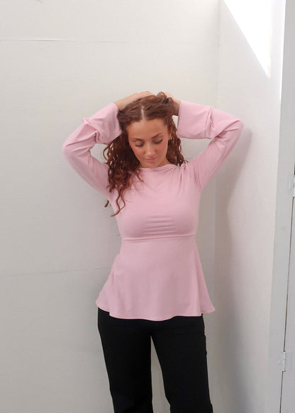 Zerah Wrap Boat Neck Blouse