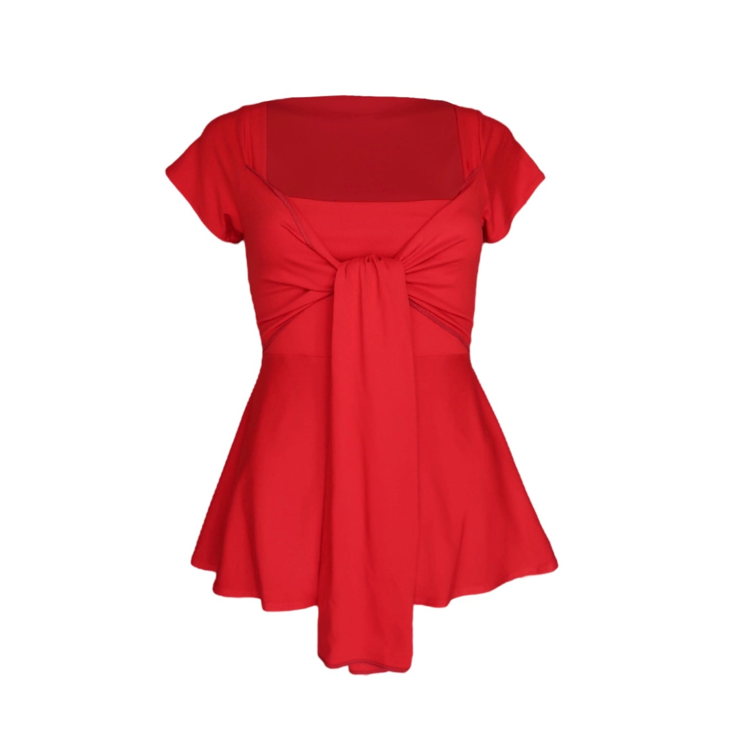 Zerah Wrap Short Sleeve Blouse