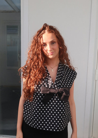 Bands Of Love Vest Polka Dot