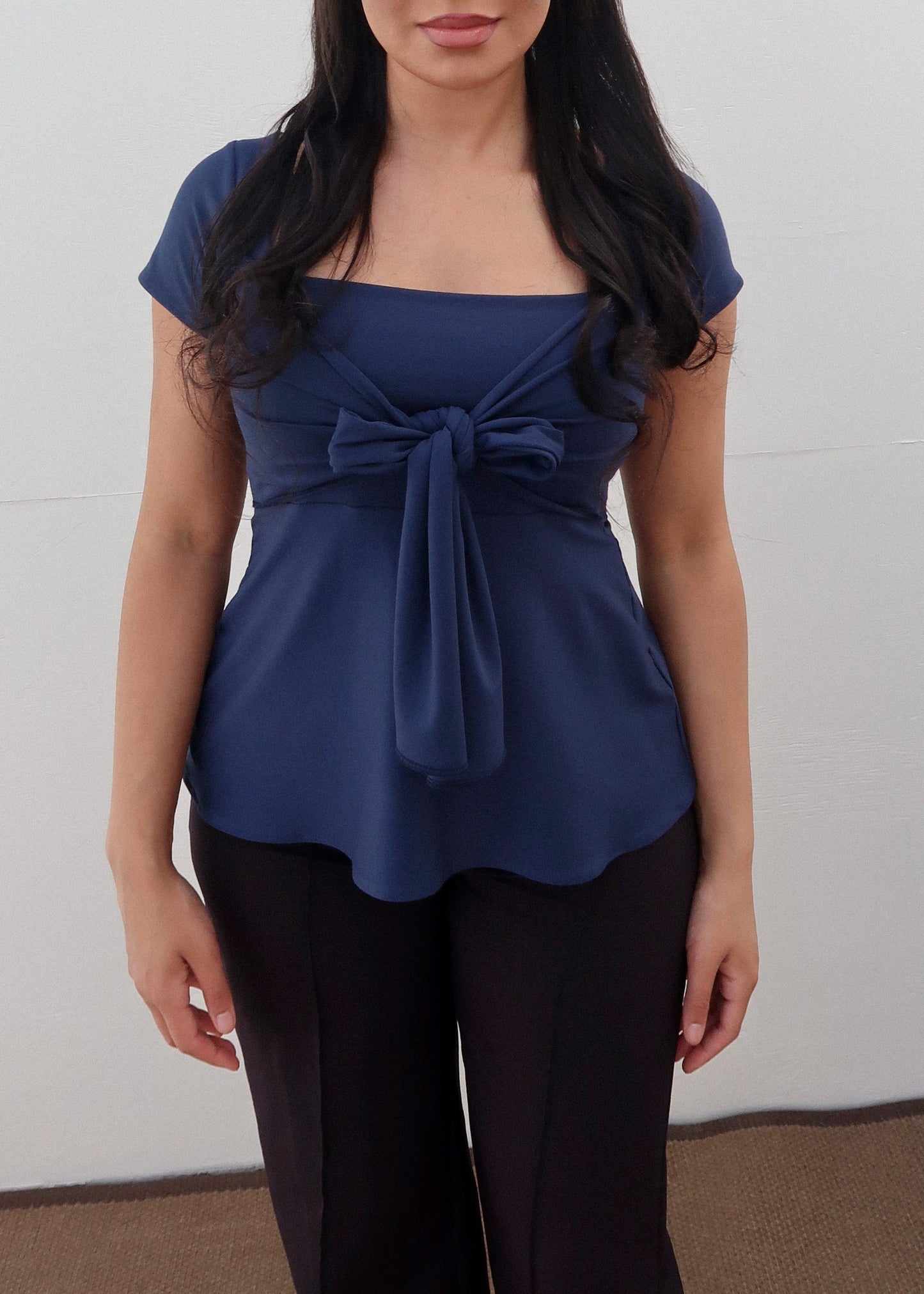 Zerah Wrap Short Sleeve Blouse