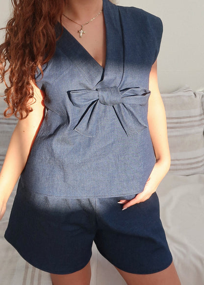 Bands Of Love Vest Denim