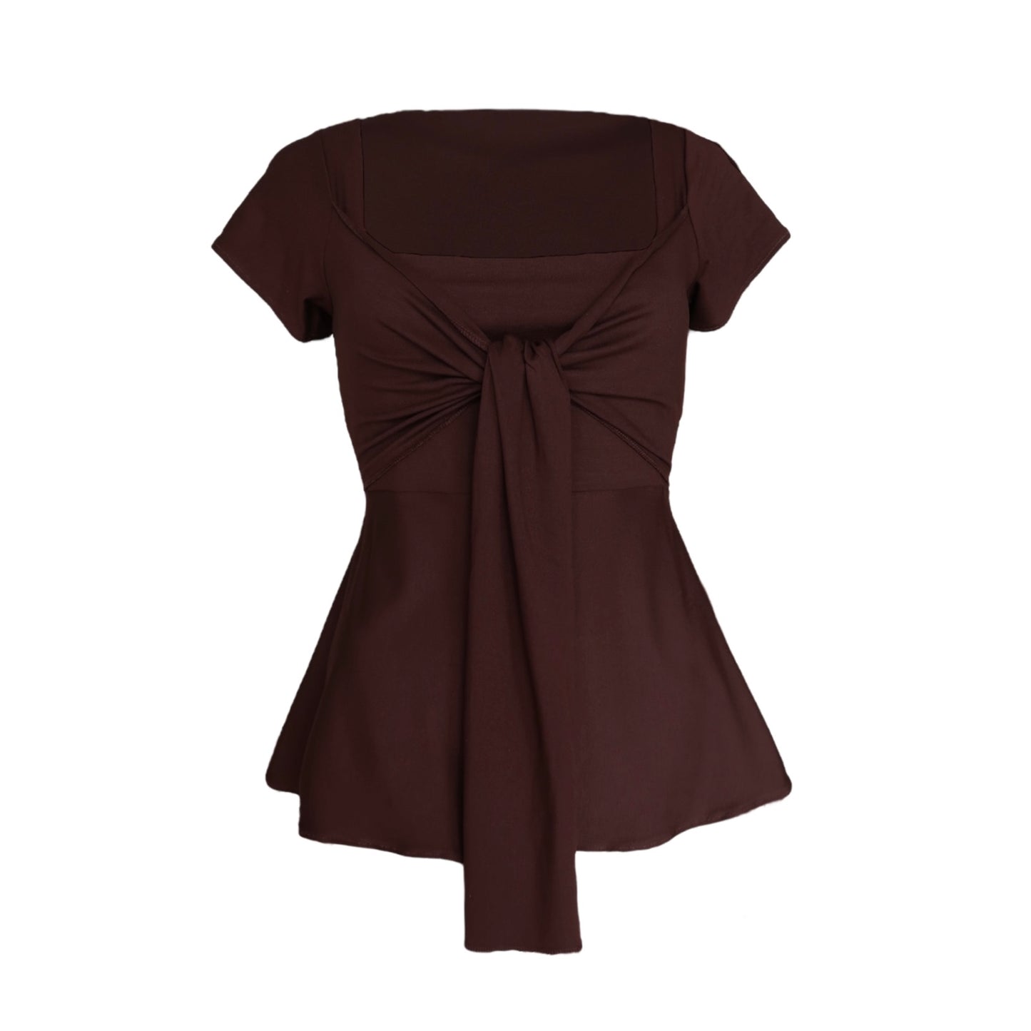 Zerah Wrap Short Sleeve Blouse