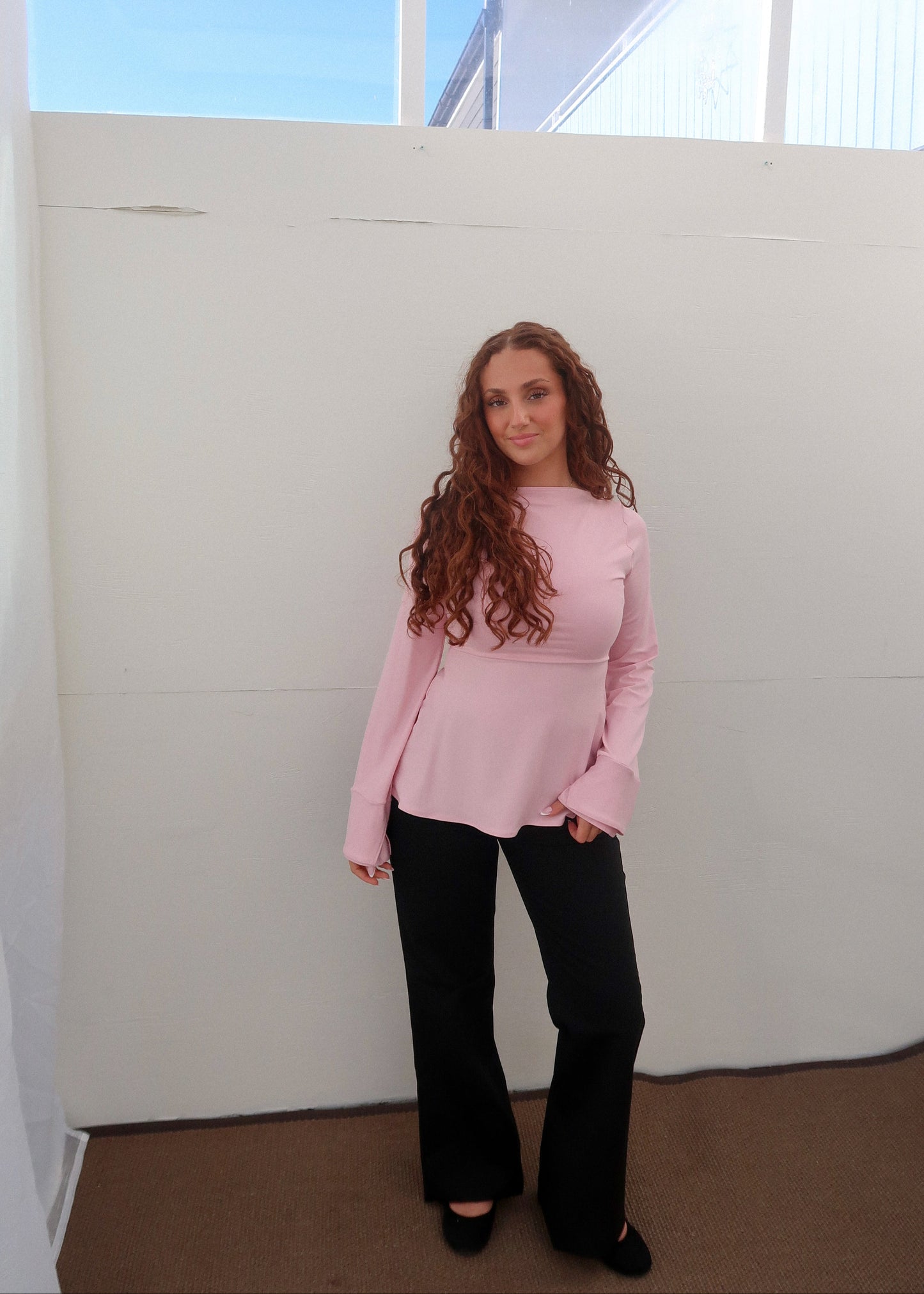 Zerah Wrap Boat Neck Blouse