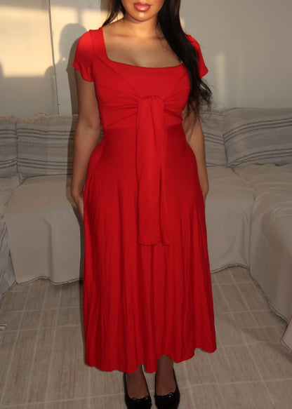 Zerah Wrap Short Sleeve Dress