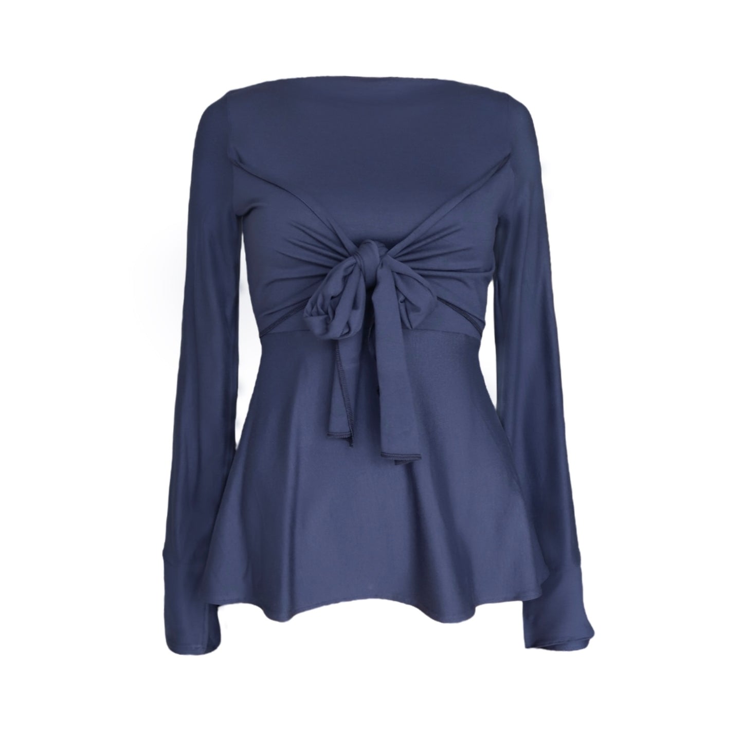 Zerah Wrap Boat Neck Blouse