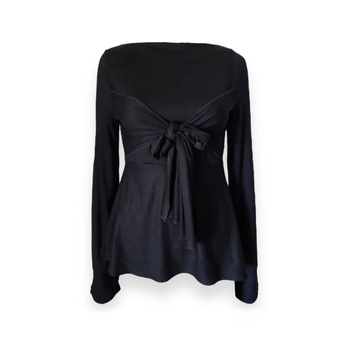 Zerah Wrap Boat Neck Blouse